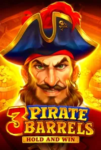 3 Pirate Barrels  Hold and Win game logo
